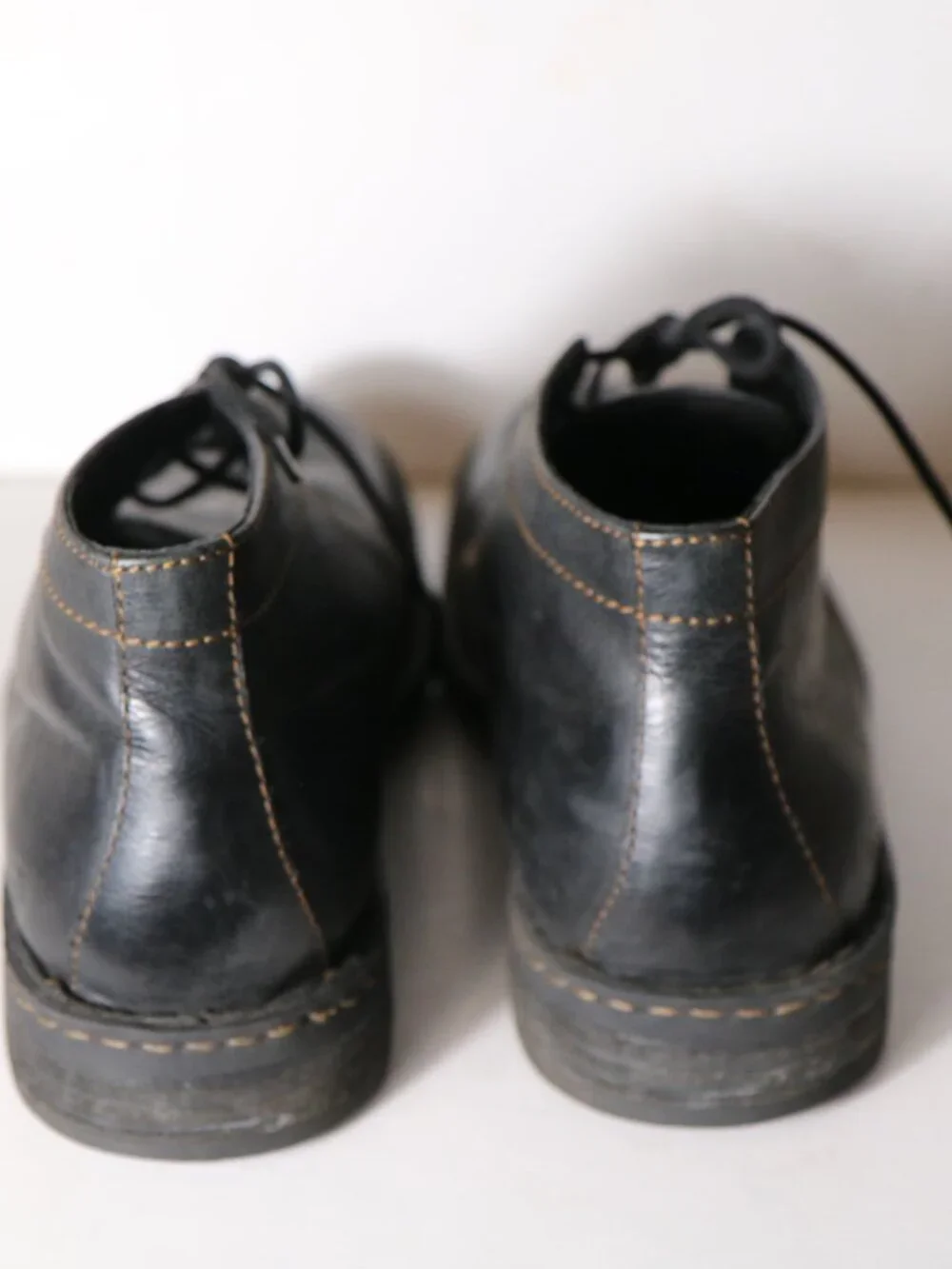 Born Mens Harrison Black Leather Lace Up Chukka Boot 13 Casual Comfort h32703